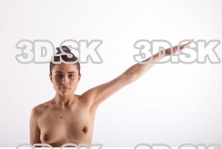 Arm flexing photo references of nude Molly 0004